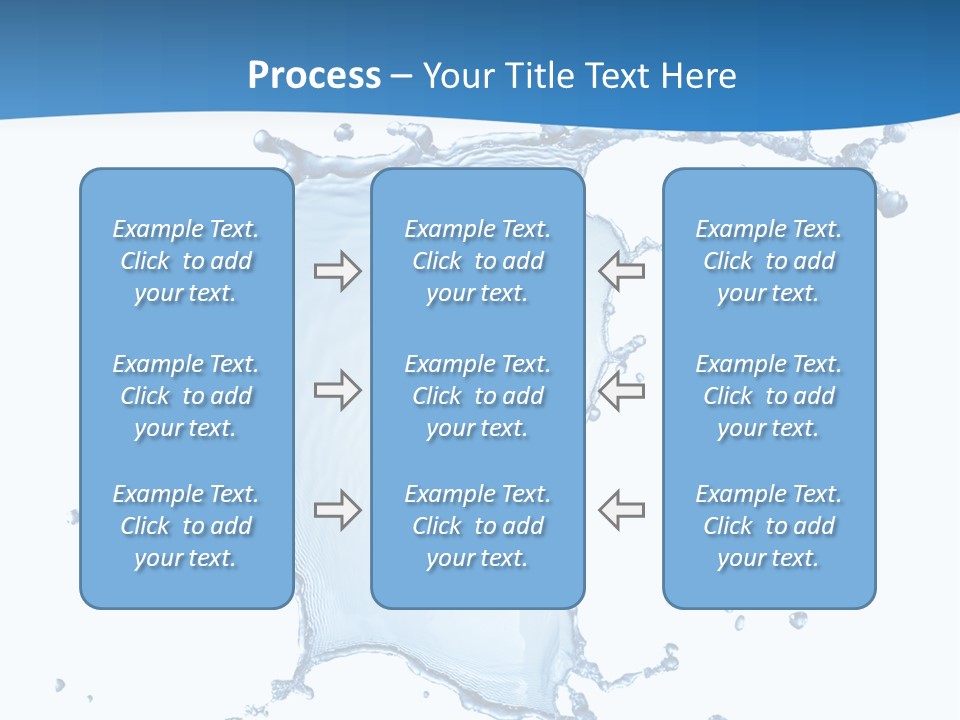 Wave Alcohol Blue PowerPoint Template