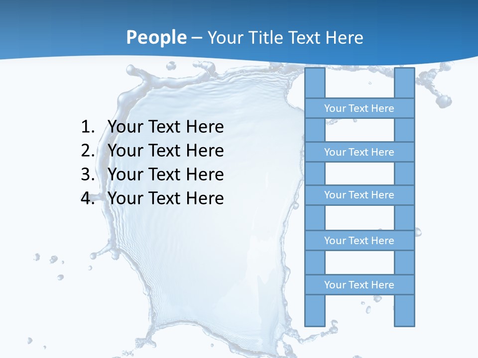 Wave Alcohol Blue PowerPoint Template