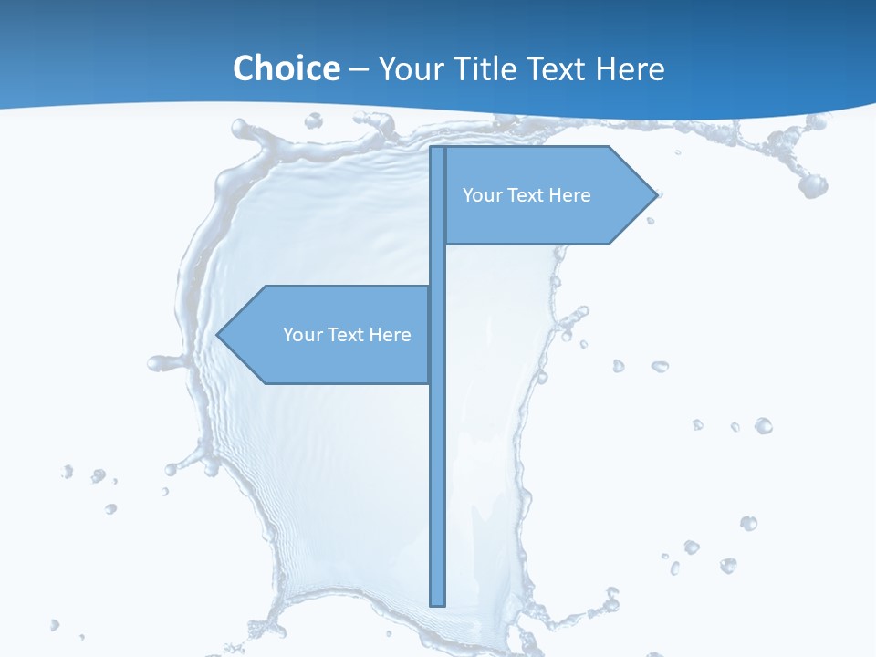 Wave Alcohol Blue PowerPoint Template