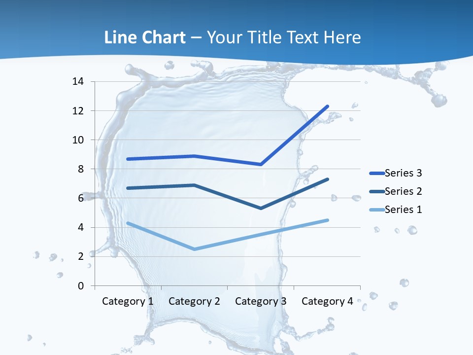 Wave Alcohol Blue PowerPoint Template