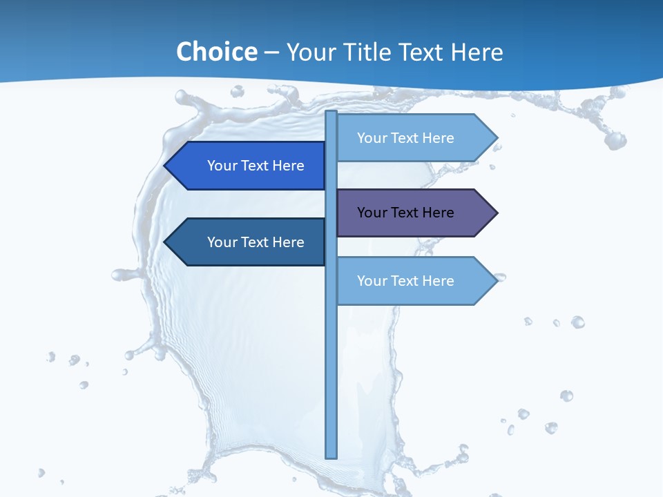 Wave Alcohol Blue PowerPoint Template