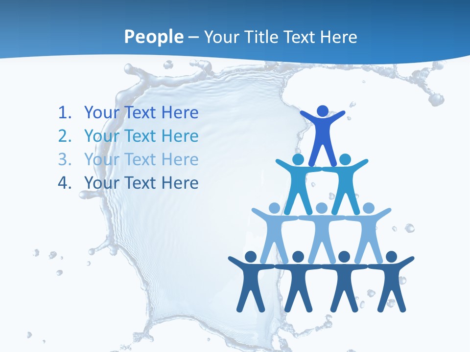 Wave Alcohol Blue PowerPoint Template