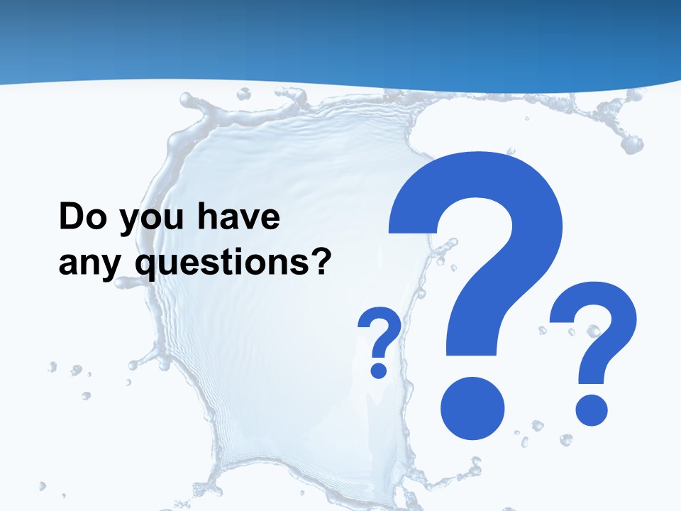 Wave Alcohol Blue PowerPoint Template