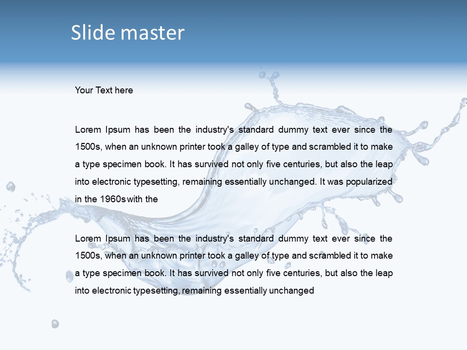 Flow Color Texture PowerPoint Template