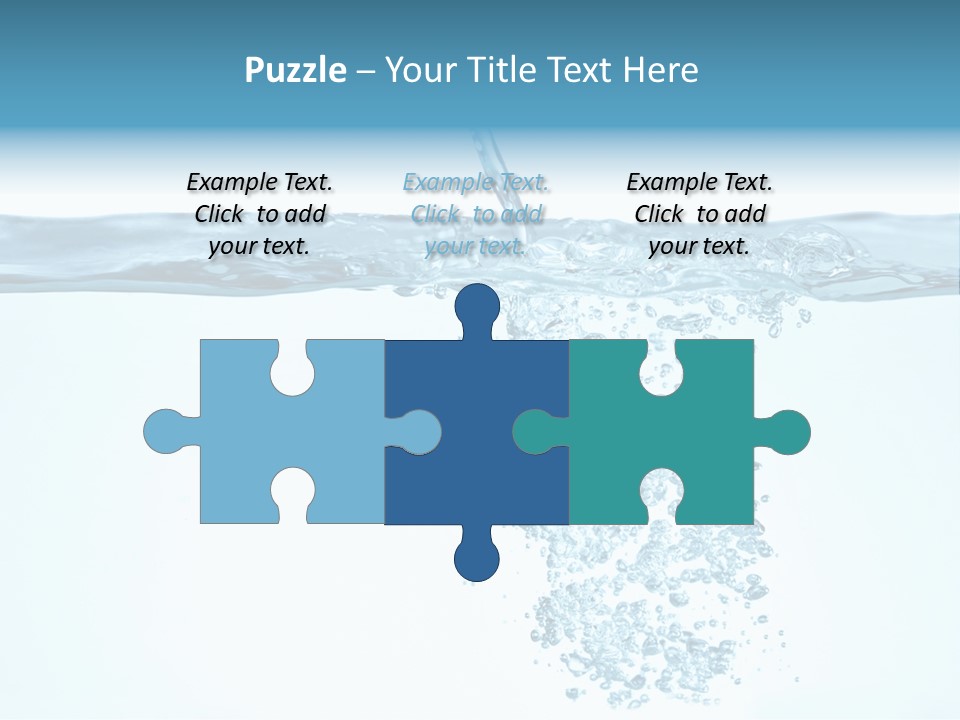 Bubbles Backgrounds Horizontal PowerPoint Template