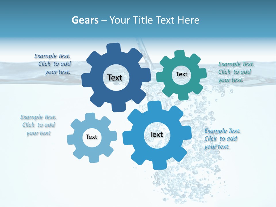 Bubbles Backgrounds Horizontal PowerPoint Template