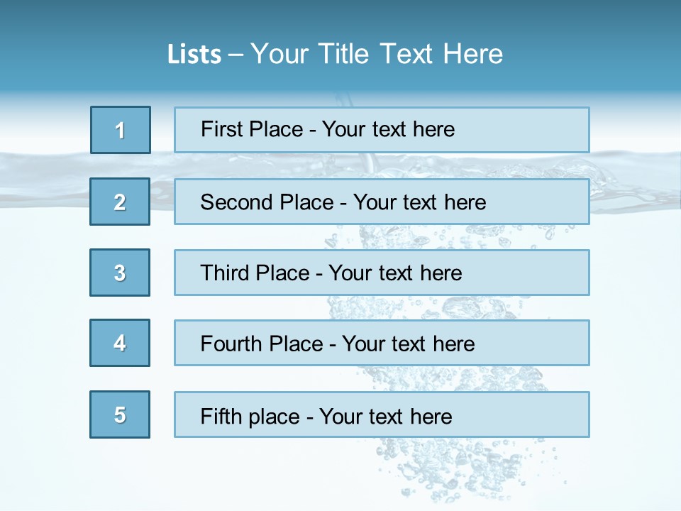 Bubbles Backgrounds Horizontal PowerPoint Template
