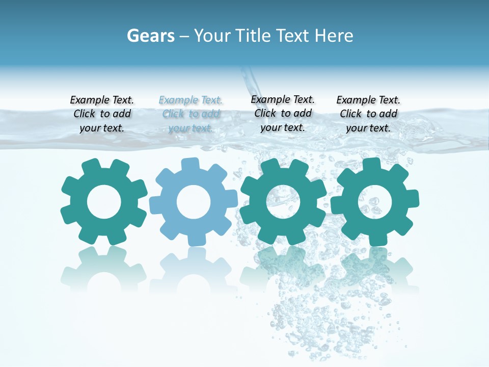 Bubbles Backgrounds Horizontal PowerPoint Template