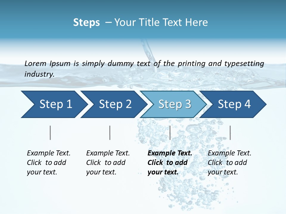 Bubbles Backgrounds Horizontal PowerPoint Template