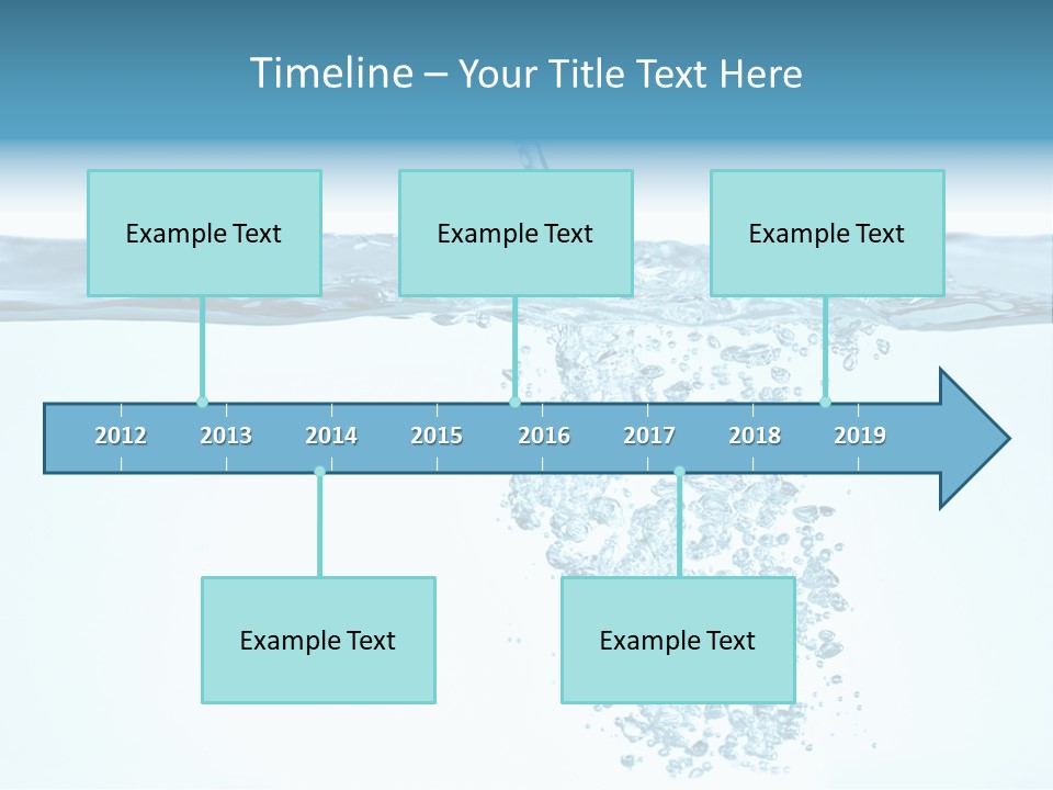 Bubbles Backgrounds Horizontal PowerPoint Template