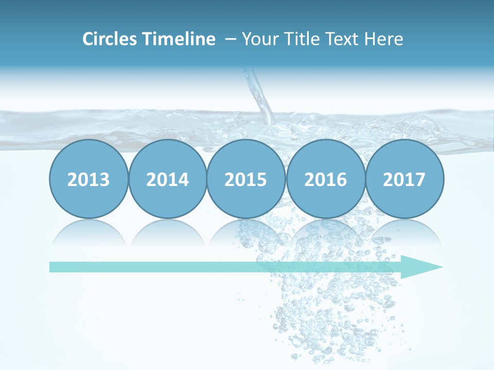 Bubbles Backgrounds Horizontal PowerPoint Template