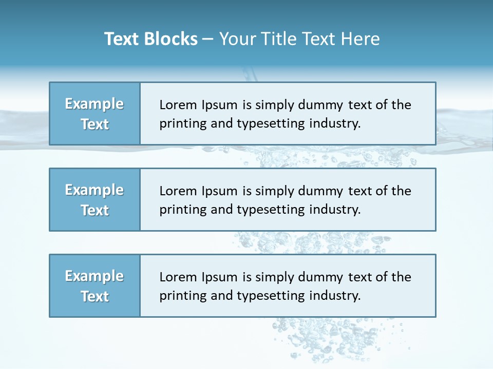 Bubbles Backgrounds Horizontal PowerPoint Template