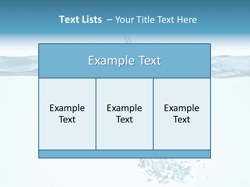Bubbles Backgrounds Horizontal PowerPoint Template