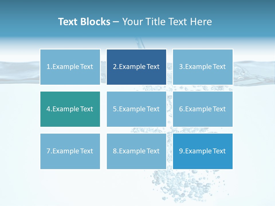 Bubbles Backgrounds Horizontal PowerPoint Template