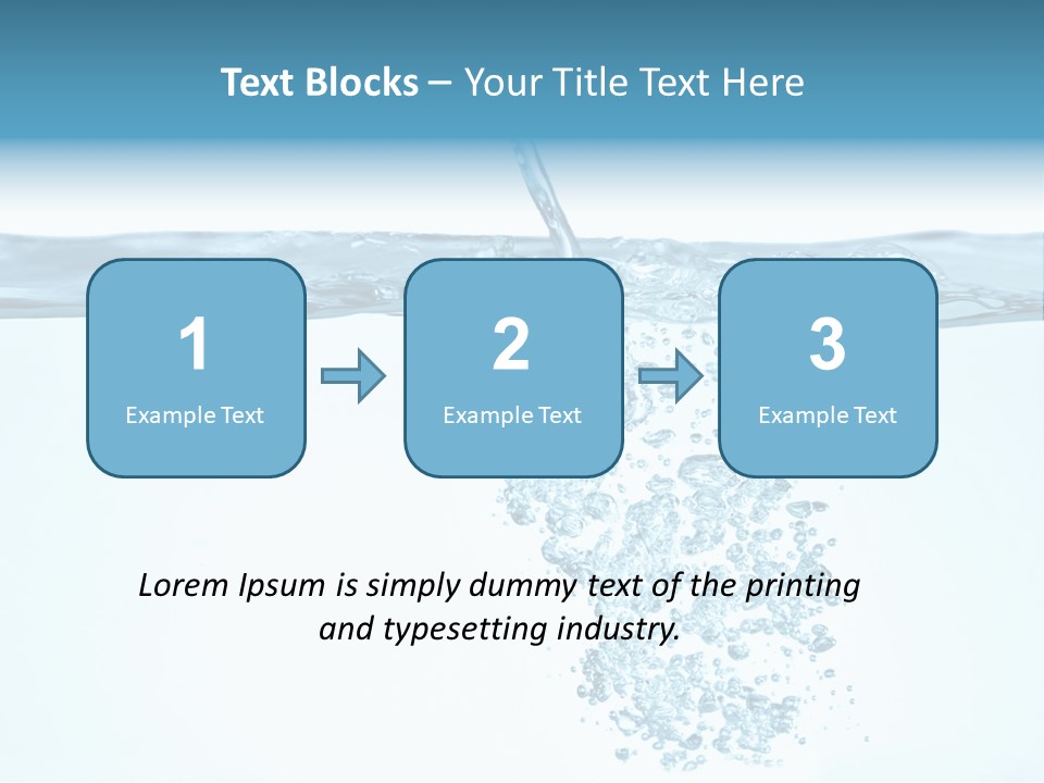 Bubbles Backgrounds Horizontal PowerPoint Template