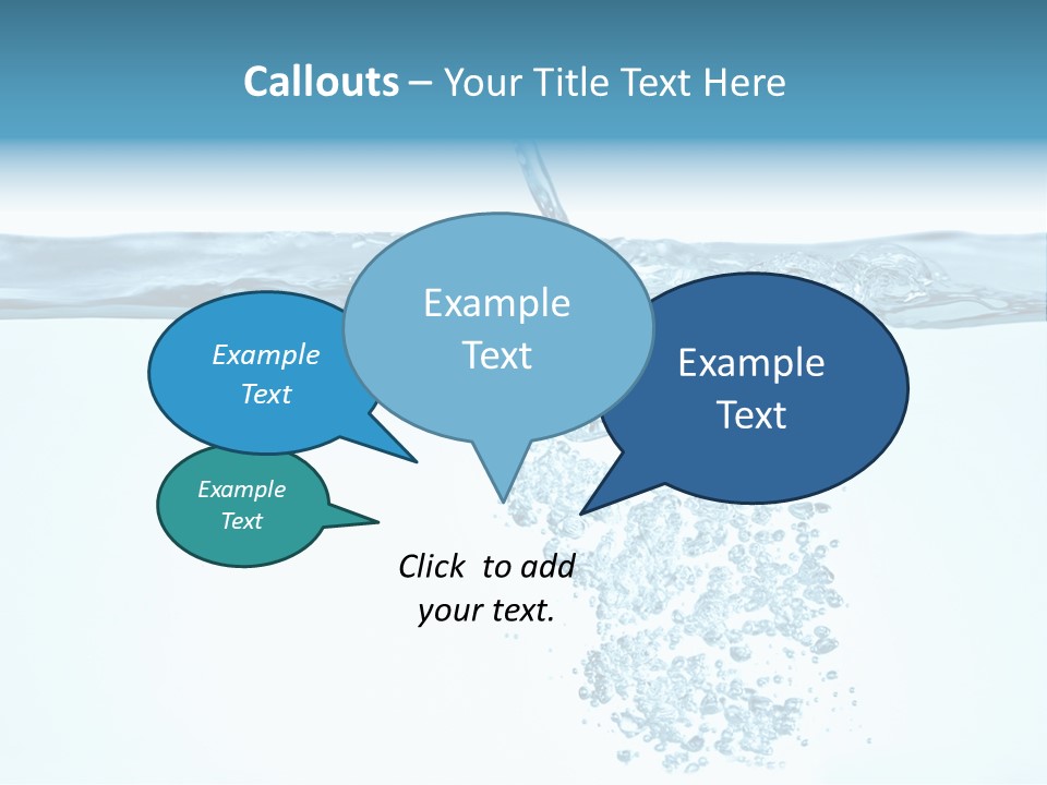 Bubbles Backgrounds Horizontal PowerPoint Template