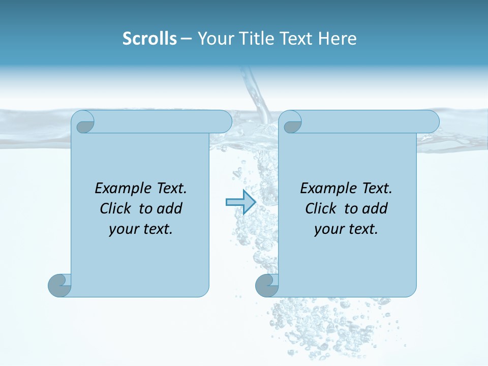 Bubbles Backgrounds Horizontal PowerPoint Template