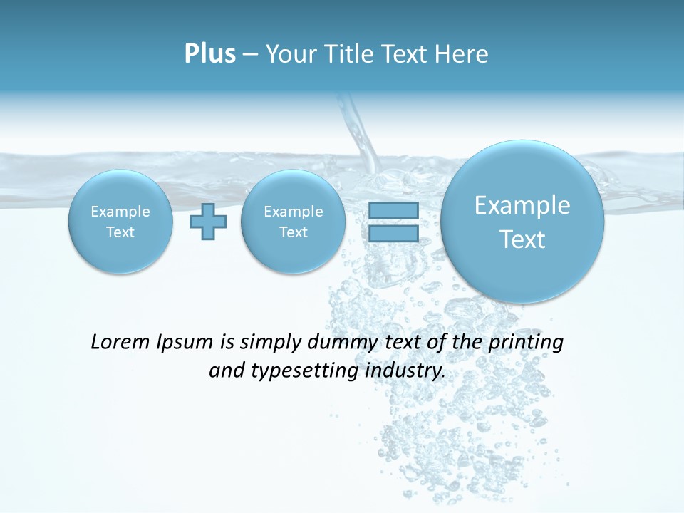 Bubbles Backgrounds Horizontal PowerPoint Template