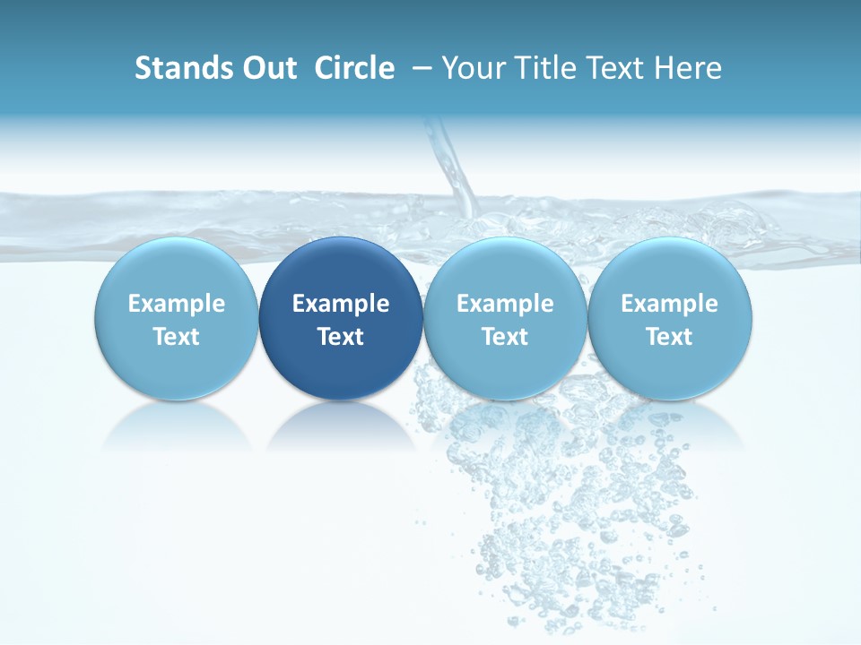 Bubbles Backgrounds Horizontal PowerPoint Template