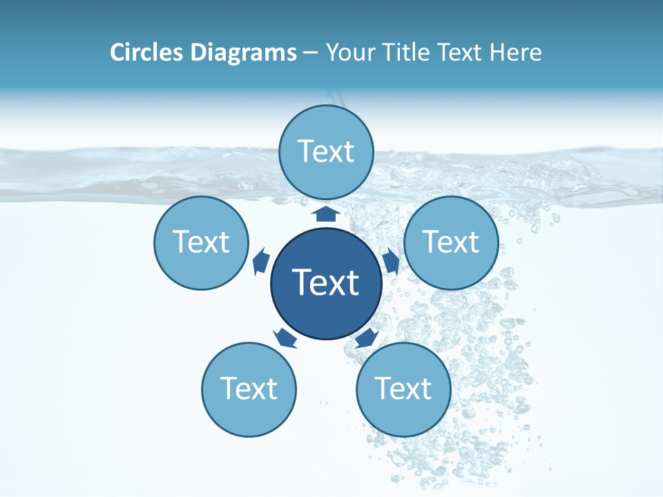 Bubbles Backgrounds Horizontal PowerPoint Template