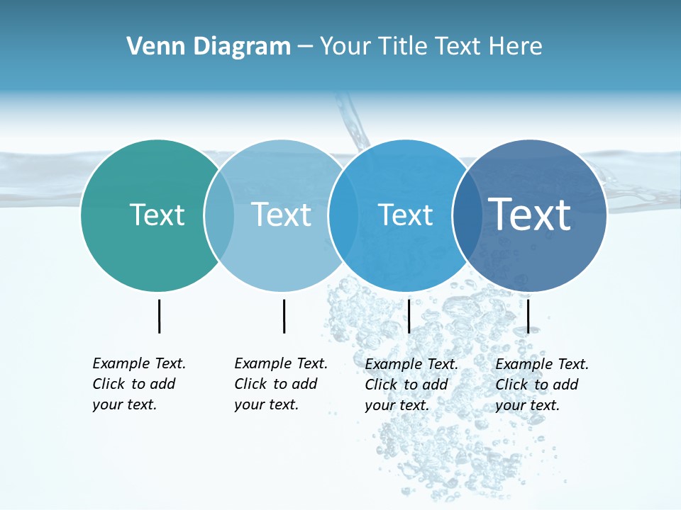 Bubbles Backgrounds Horizontal PowerPoint Template