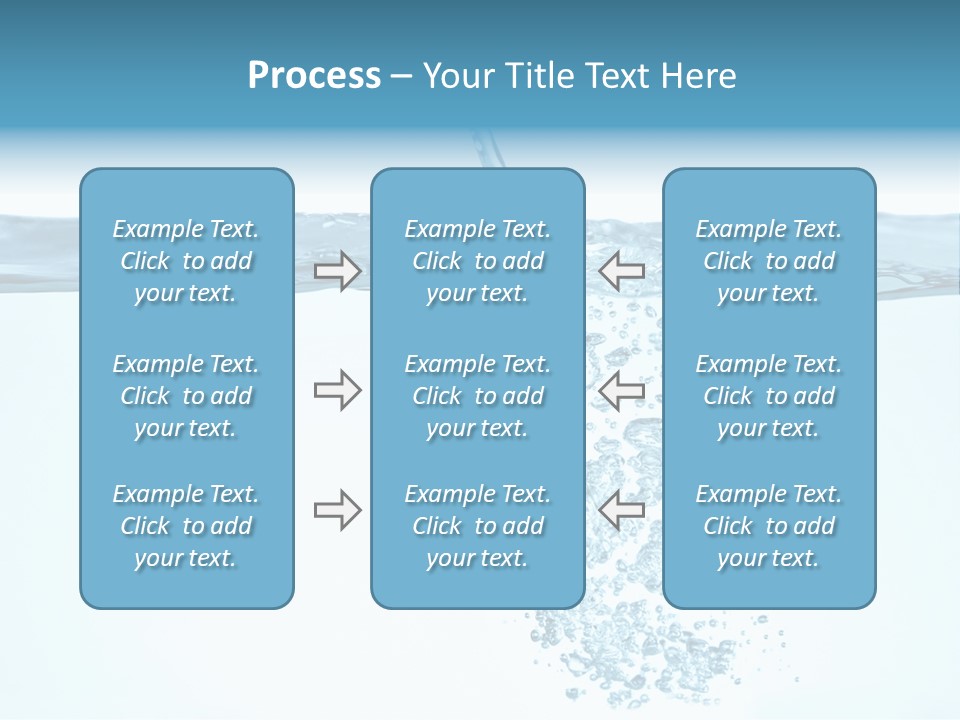 Bubbles Backgrounds Horizontal PowerPoint Template