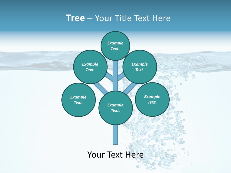 Bubbles Backgrounds Horizontal PowerPoint Template