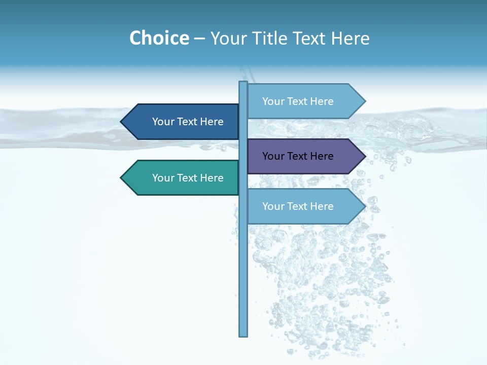 Bubbles Backgrounds Horizontal PowerPoint Template