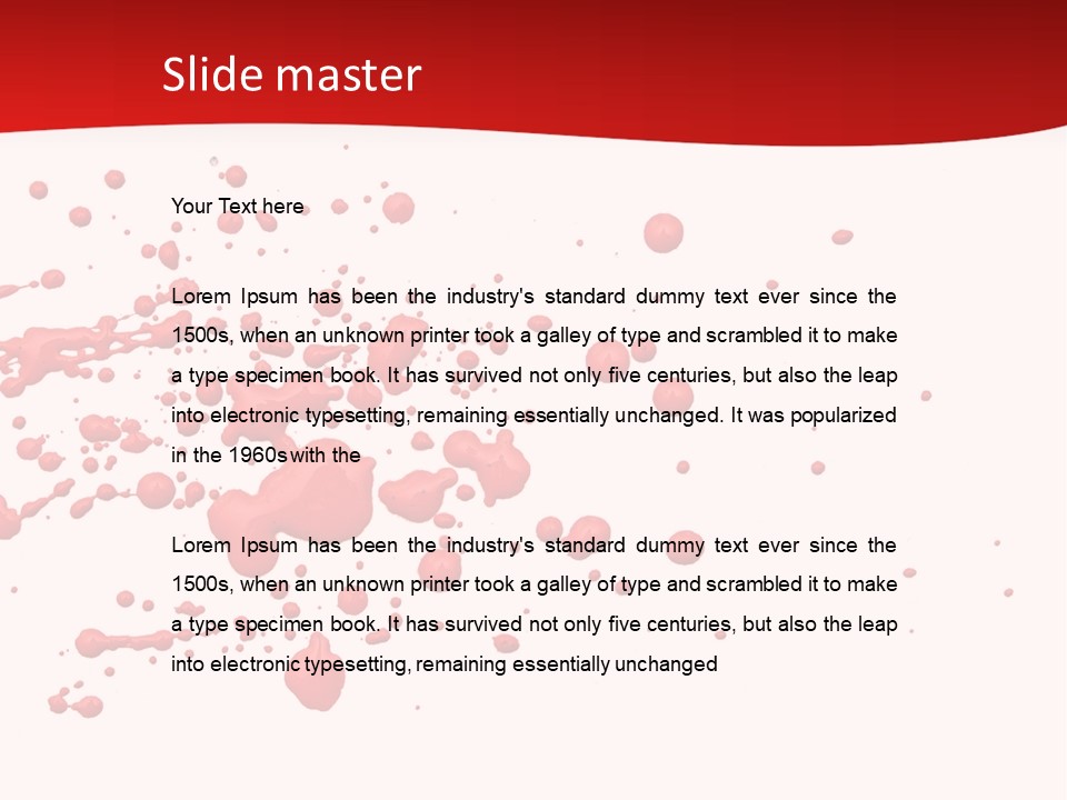 Stain Blood Blot PowerPoint Template