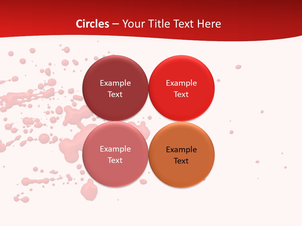 Stain Blood Blot PowerPoint Template