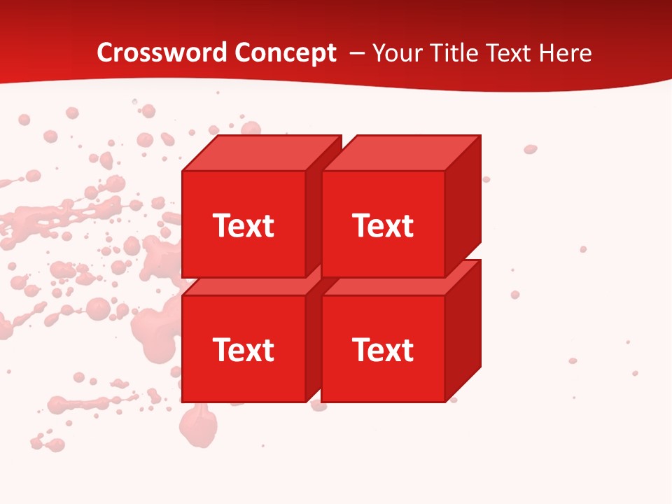 Stain Blood Blot PowerPoint Template