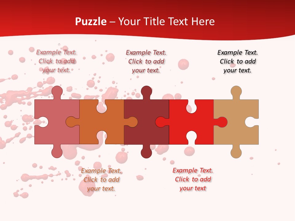 Stain Blood Blot PowerPoint Template