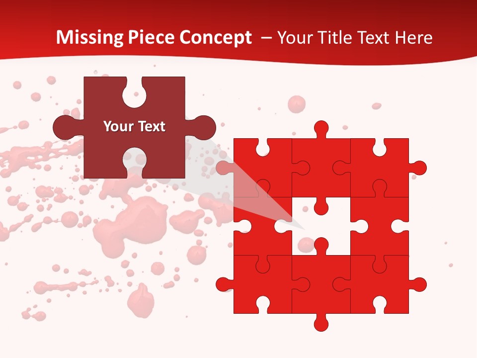 Stain Blood Blot PowerPoint Template