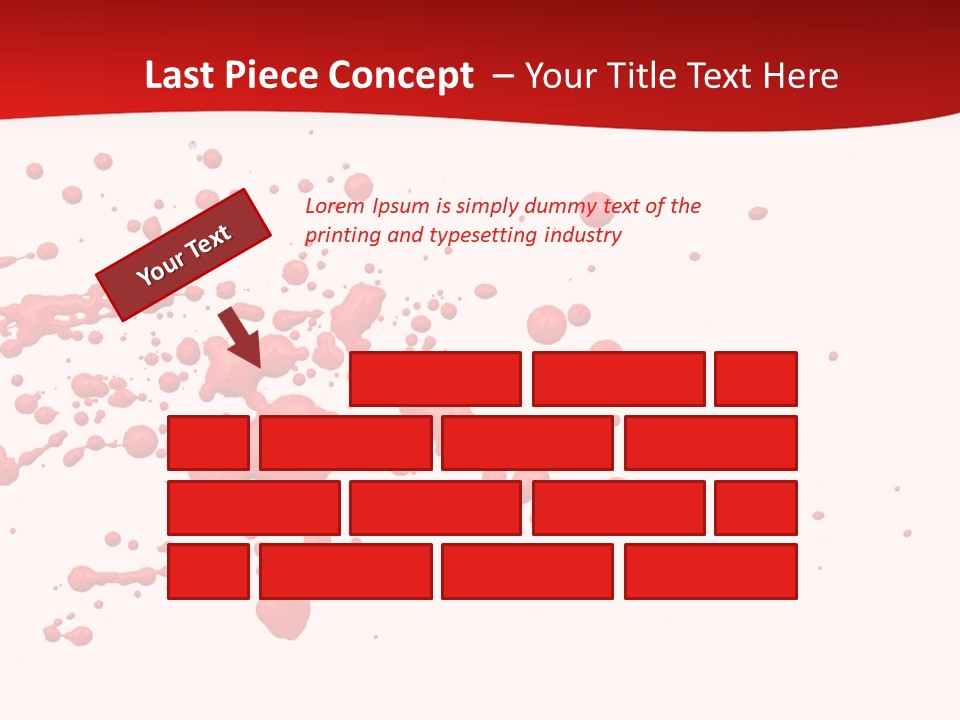 Stain Blood Blot PowerPoint Template