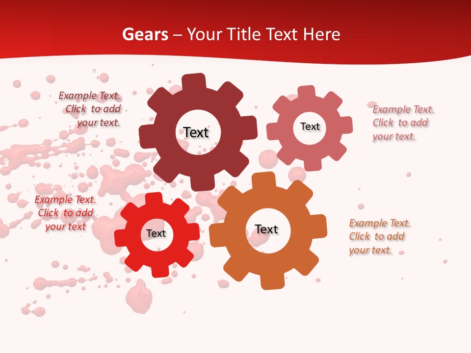 Stain Blood Blot PowerPoint Template