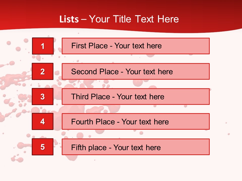 Stain Blood Blot PowerPoint Template