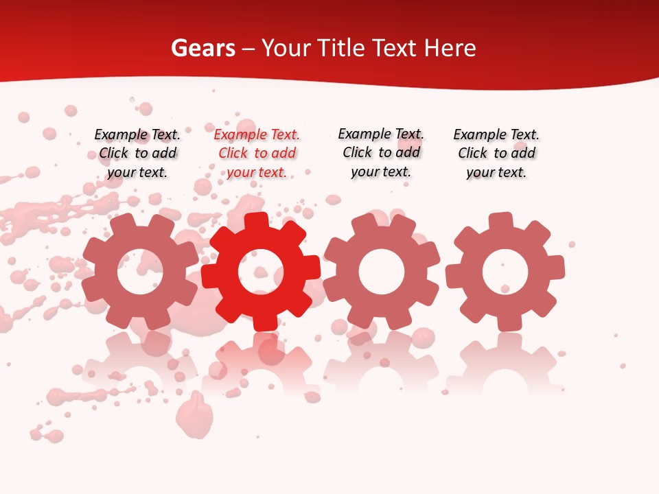 Stain Blood Blot PowerPoint Template