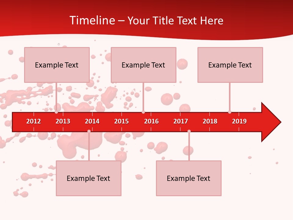 Stain Blood Blot PowerPoint Template