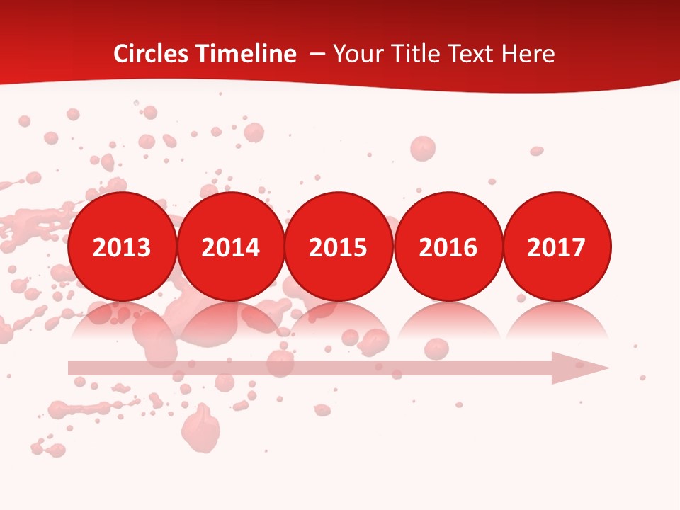 Stain Blood Blot PowerPoint Template