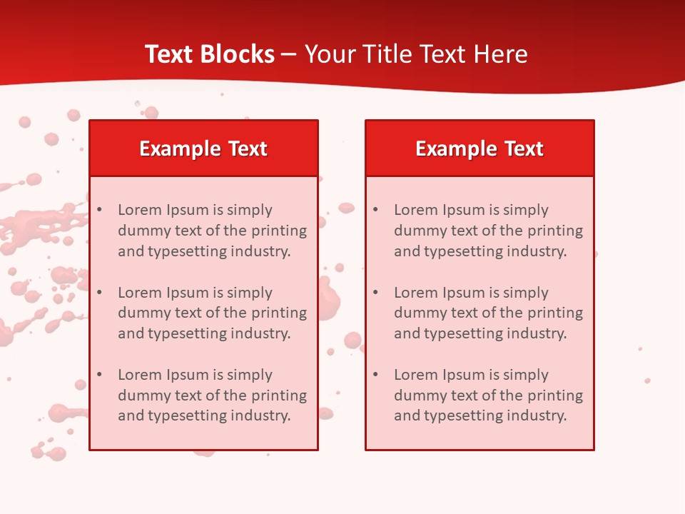 Stain Blood Blot PowerPoint Template