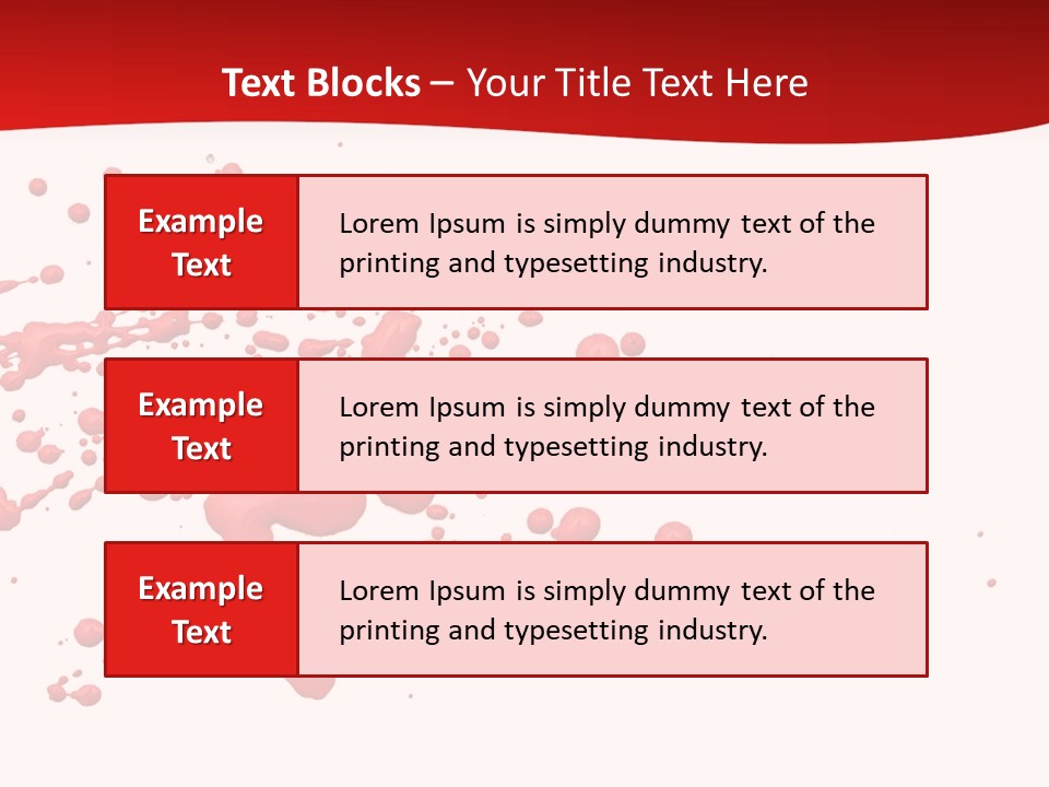 Stain Blood Blot PowerPoint Template