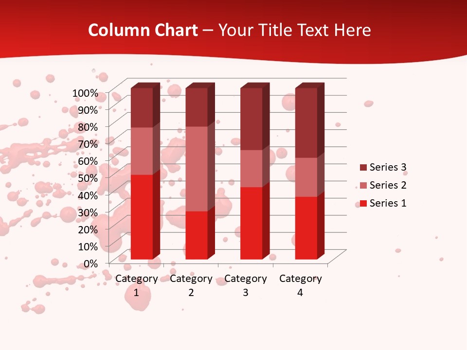 Stain Blood Blot PowerPoint Template