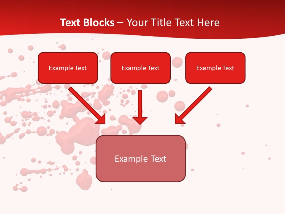 Stain Blood Blot PowerPoint Template