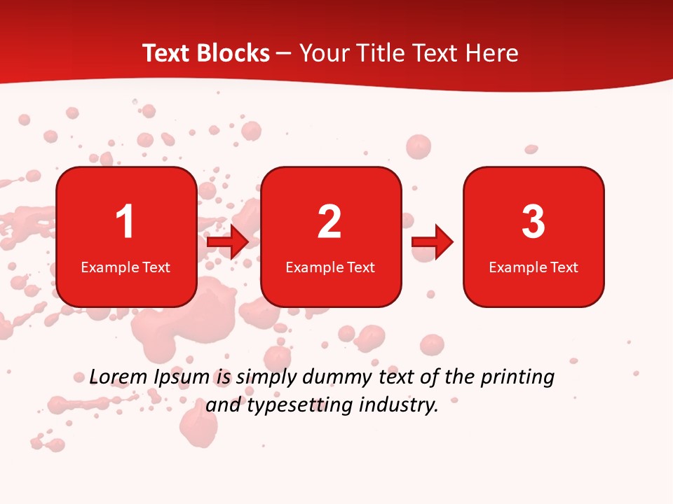 Stain Blood Blot PowerPoint Template