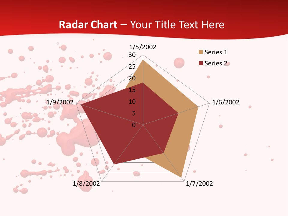 Stain Blood Blot PowerPoint Template
