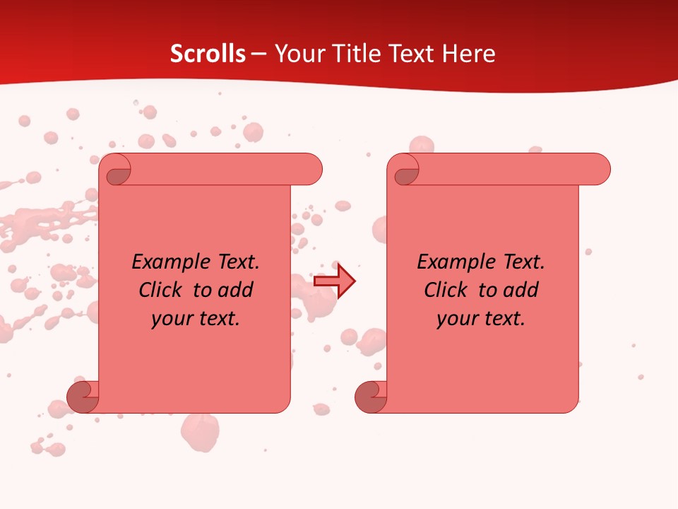 Stain Blood Blot PowerPoint Template