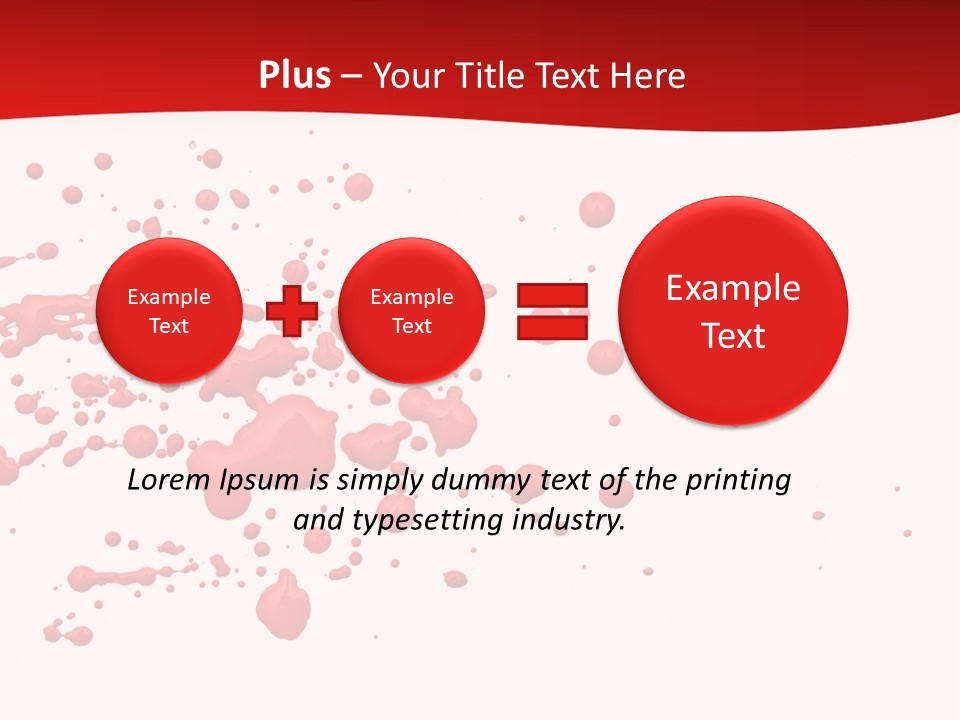 Stain Blood Blot PowerPoint Template