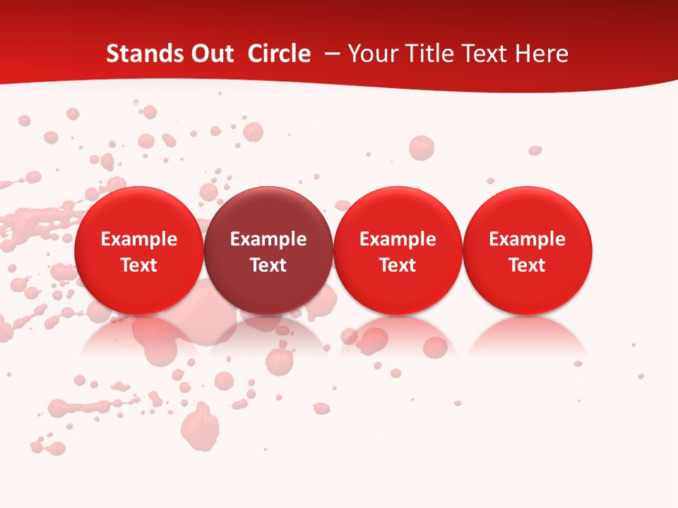 Stain Blood Blot PowerPoint Template
