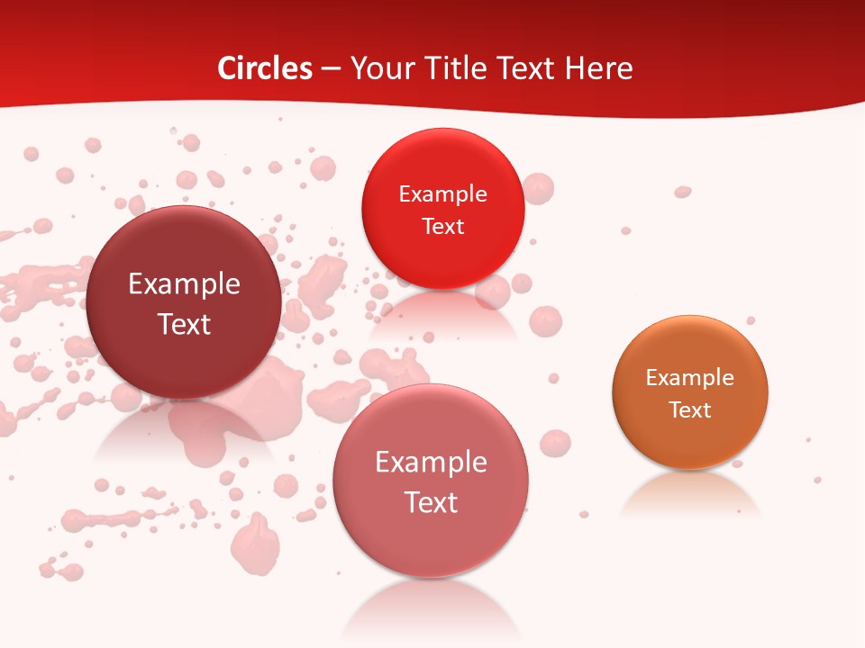 Stain Blood Blot PowerPoint Template