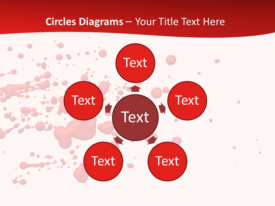 Stain Blood Blot PowerPoint Template